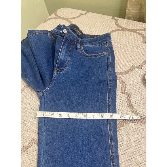 JUDY BLUE HIGH WAIST TUMMY CONTROL FLARE JEANS Raw hem, size 7/28, MSRP $89 - Picture 6 of 15